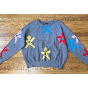 Shein Women's Paint Splatter Sweater Size Large